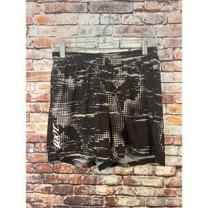 Zoot LTD 3 Classic Shorts black tan lined running elastic women's size medium